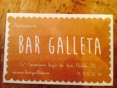 Bar Galleta Madrid